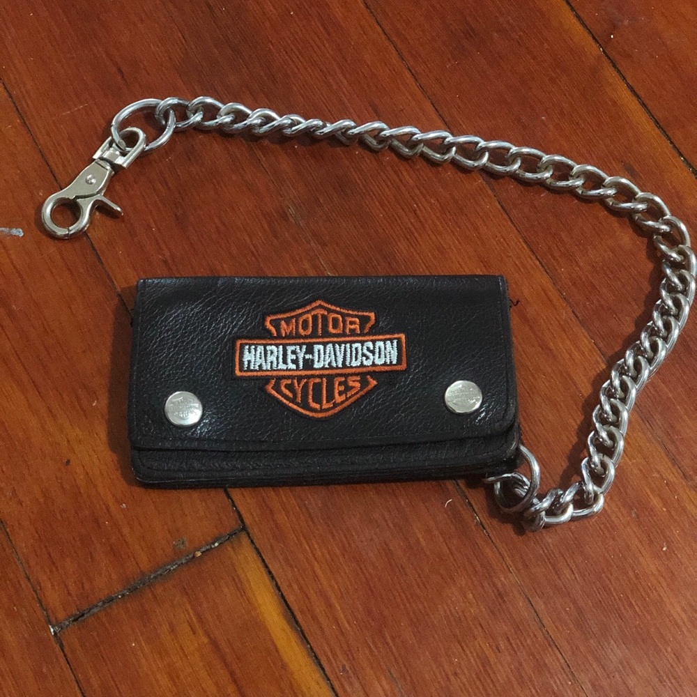 Harley-Davidson Embroidered Biker CHAIN Wallet